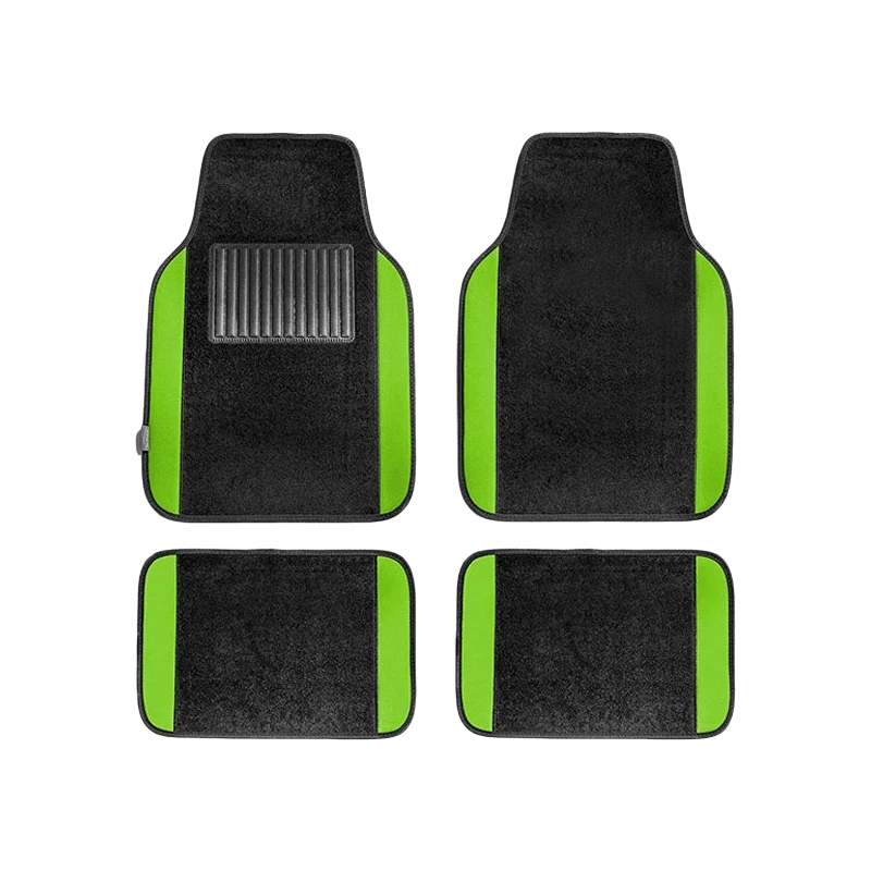 Row Green Carpet Floor Mat Set